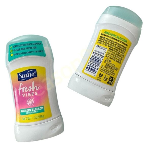 (2) Suave Fresh Vibes Awesome Blossom 48HR Deodorant Dermatologist Tested - Picture 5 of 9